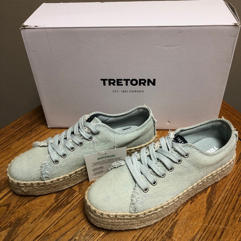 Tretorn Women's EVE Sneaker- Lt Blue1/Denim- New in BOX FAST SHIPPING!